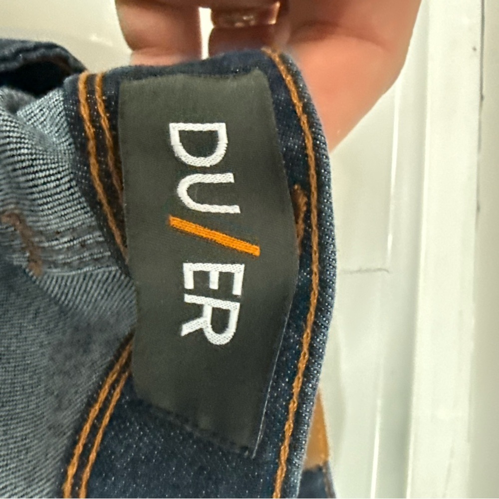 DU/ER Men’s Straight Fit Jeans in Deep Indigo - Picture 3 of 6